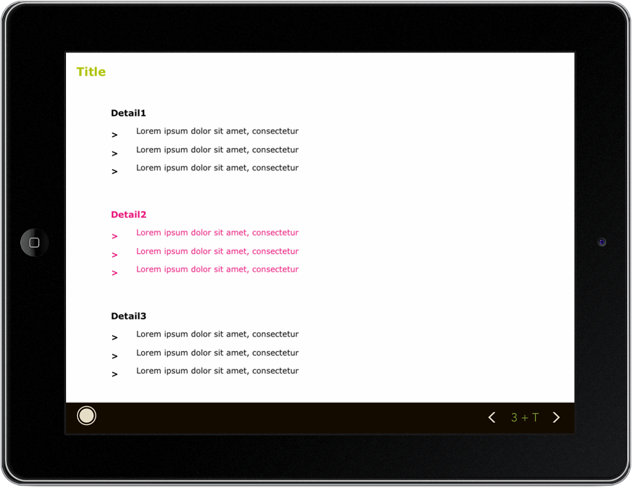 Perfect+ - applying a different template version - example #2